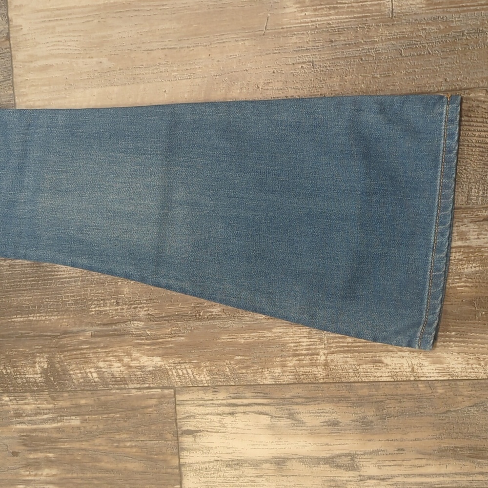 7FAMK Ultra High Rise Skinny Boot jeans 7U413567 color Golden Hour sz23 Tall NWT - Picture 11 of 15